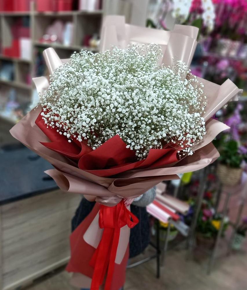 Букет Белые хлопья в Викулово Букет цветов из: Гипсофила в Викулово