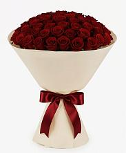 Букет 101 Бордовая роза Блэк Бакарра в Викулово