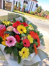 Букет цветов из:  Герберы #REPLACE_PRED# Викулово