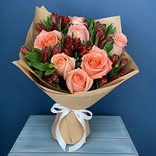 Букет цветов из:  Розы и Альстромерии в Викулово
