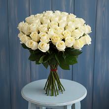 Букет 51 Белая роза Эдлесс Лав #REPLACE_PRED# Викулово