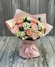Букет цветов из:  Гвоздики, Розы и Хризантемы в Викулово