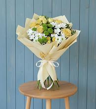 Букет цветов из:  Хризантемы и Розы #REPLACE_PRED# Викулово