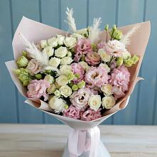 Букет цветов из:  Альстромерии и Розы в Викулово